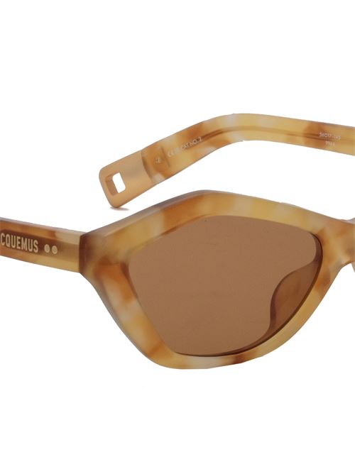 Bambino Sunglasses LINDA FARROW X JACQUEMUS | JAC42C8SUNBAMBINOBEIGEMATTGOLDTOBACCO